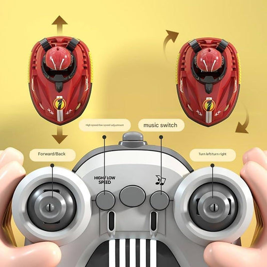 HobbyOne RC Battle Bumper Car Set – 2 Remote Control Cars with LED Lights, 360° Rotation & Parent-Child Play”