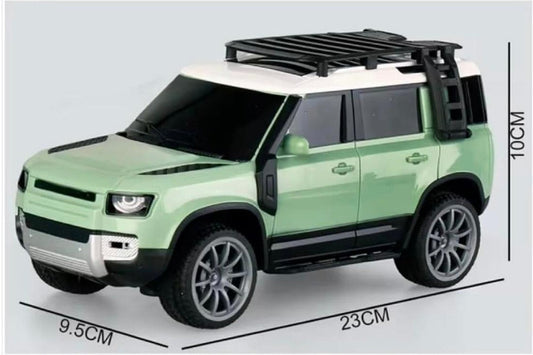 Jack Royal High-Speed Off-Road RC Defender Car – Rechargeable Remote Control Racing Toy with Lights (Green)