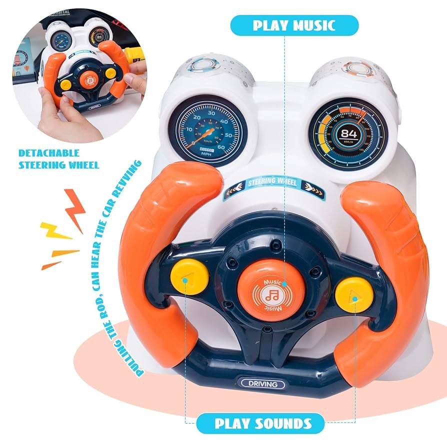 Urban Transit Car Playset – Electric & Manual Climbing, Steering Wheel & Race Track Fun