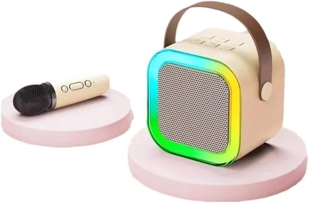 Mini Karaoke Machine for Kids β Portable Bluetooth Speaker with Mic & Colorful Lights