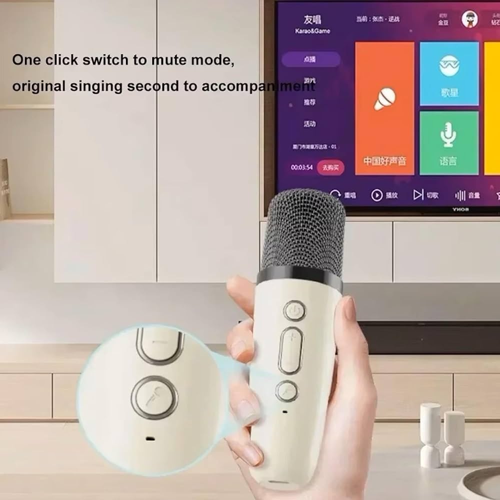 Mini Karaoke Machine for Kids β Portable Bluetooth Speaker with Mic & Colorful Lights