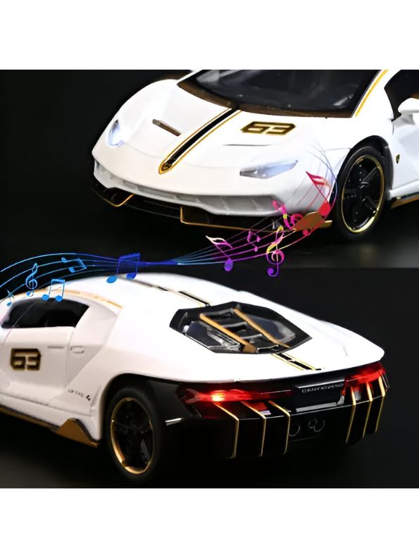 Premium Lamborghini LP770-4 Alloy Model Car – 1:32 Scale Die-Cast, Pull Back, Lights & Sound
