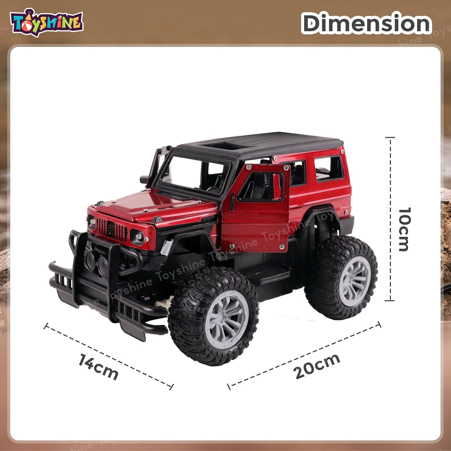 Die-Cast Rock Climber RC Car – Rechargeable All-Terrain Monster Truck Toy with Stunt Racing Power