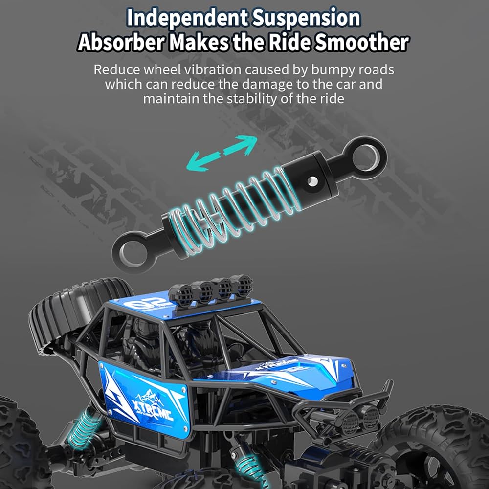 High-Speed RC Hero Monster Car – Remote Control Rock Climbing Toy for Boys