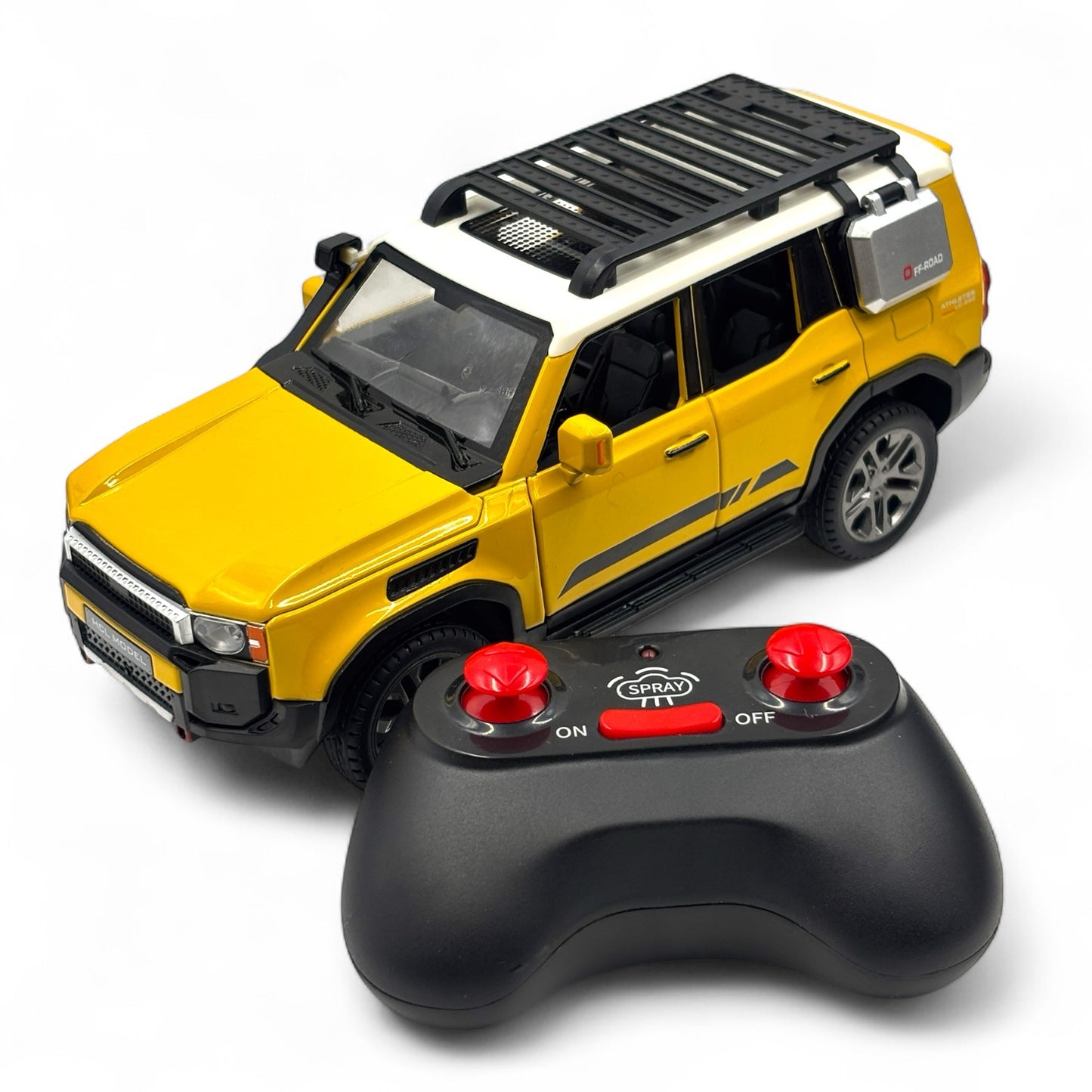 Metal Diecast 1:22 RC Toyota Land Cruiser – Realistic Smoke Effect & Remote Control
