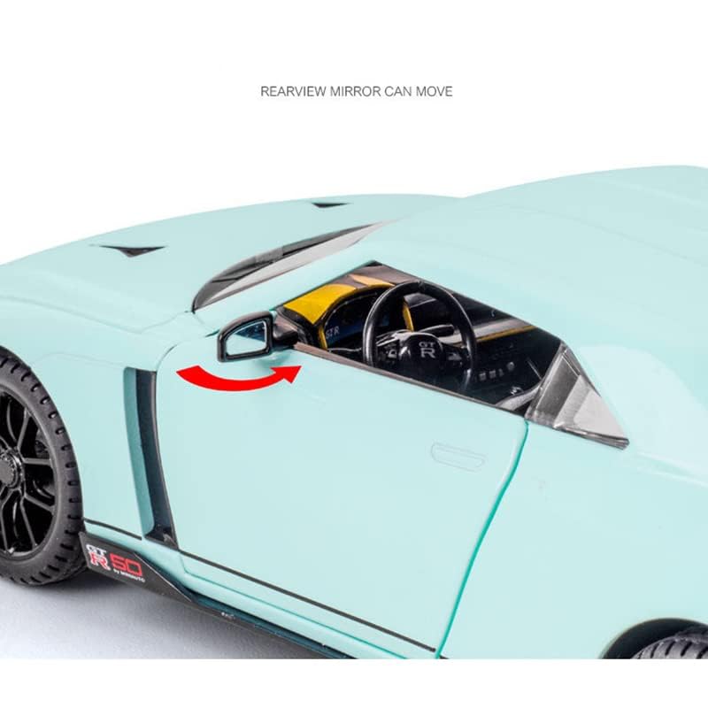 1:24 Scale Nissan GT-R50 Alloy Metal Pull-Back Car Toy with Light & Sound – Kids Mini Model