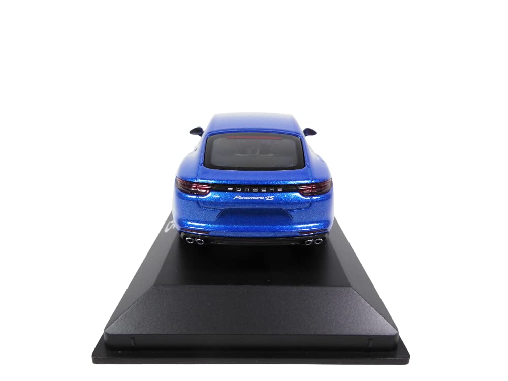 Blue Porsche Panamera Alloy Model Car – 1:24 Scale Pull-Back Toy with Lights & Sound