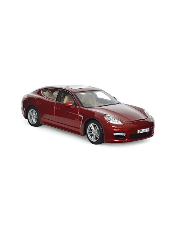 Blue Porsche Panamera Alloy Model Car – 1:24 Scale Pull-Back Toy with Lights & Sound