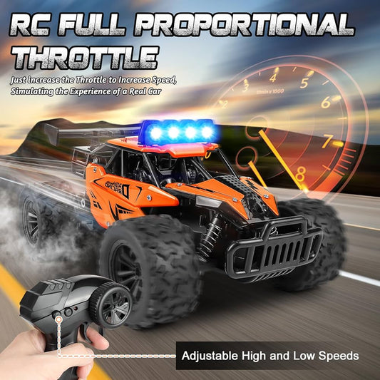 1:16 RC Monster Truck – 2.4GHz Offroad Car with LED Lights (20 km/h)