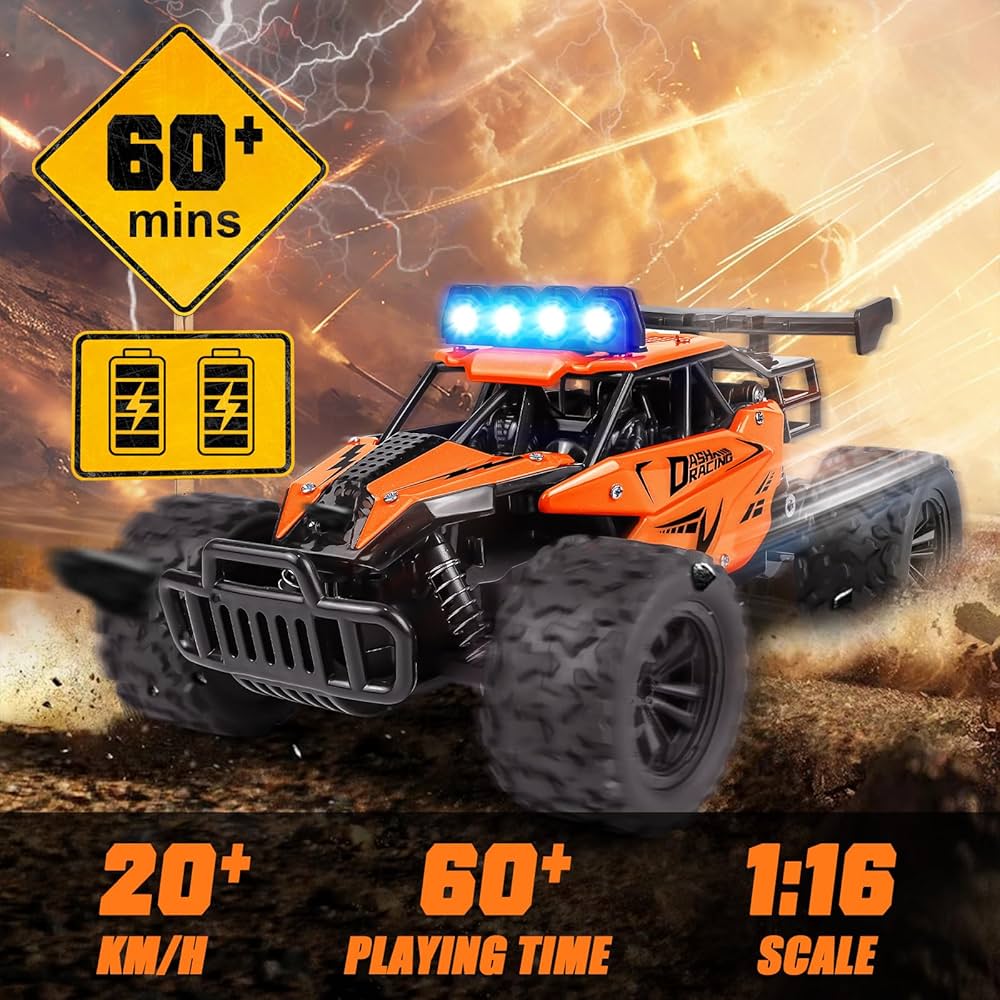 1:16 RC Monster Truck β 2.4GHz Offroad Car with LED Lights (20 km/h)