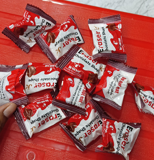 Eraser chocolate shape