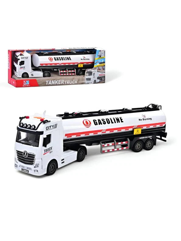 Gasoline tanker truck