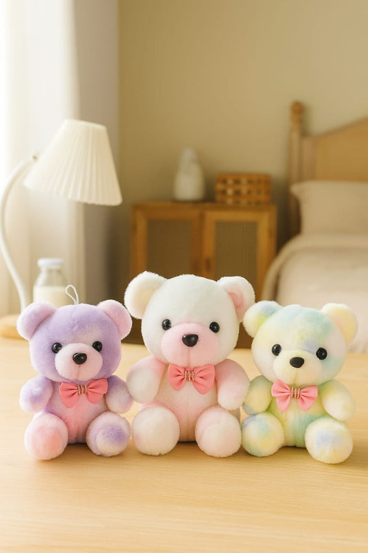 Dreamy Cuddle Bears™️ – Pastel Plush Teddy Trio