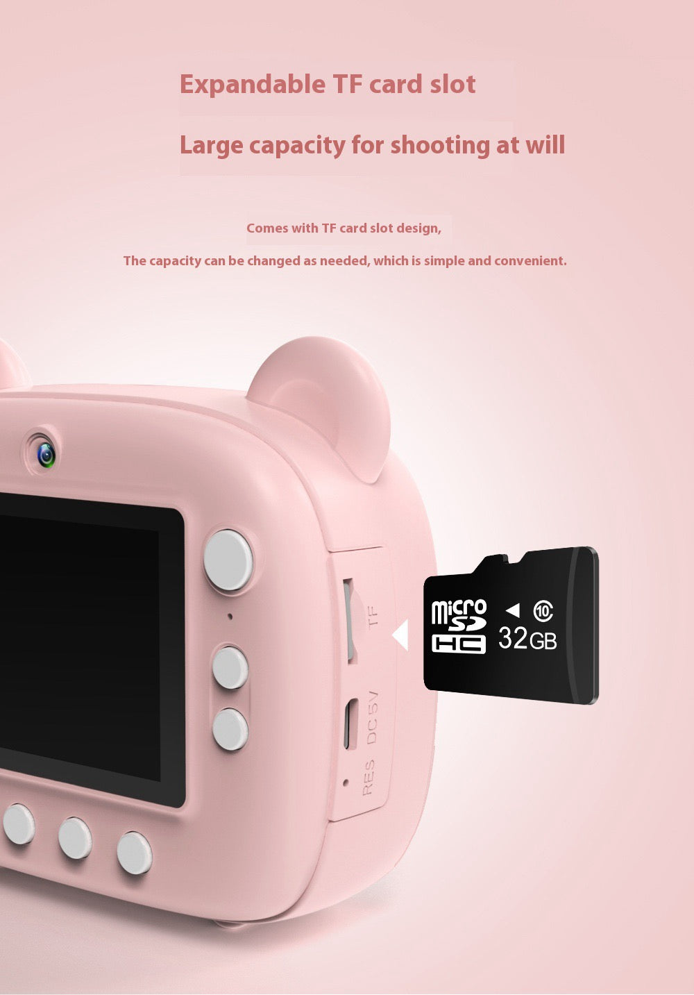 ✨ Instant Print A22C Kids Digital Camera – 24MP HD, Fun Learning Toy & Perfect Gift for Creative Kids 🎁