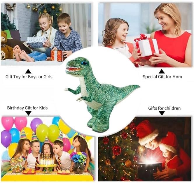Giant RC Inflatable Dinosaur – Walking Remote Control Dino Toy with Lights (USB Rechargeable)