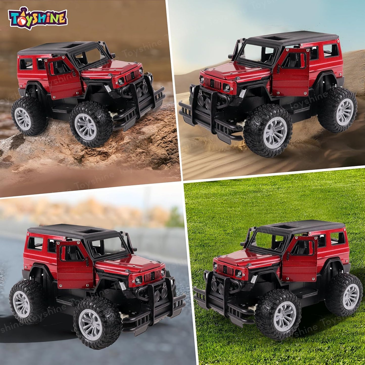 Die-Cast Rock Climber RC Car – Rechargeable All-Terrain Monster Truck Toy with Stunt Racing Power