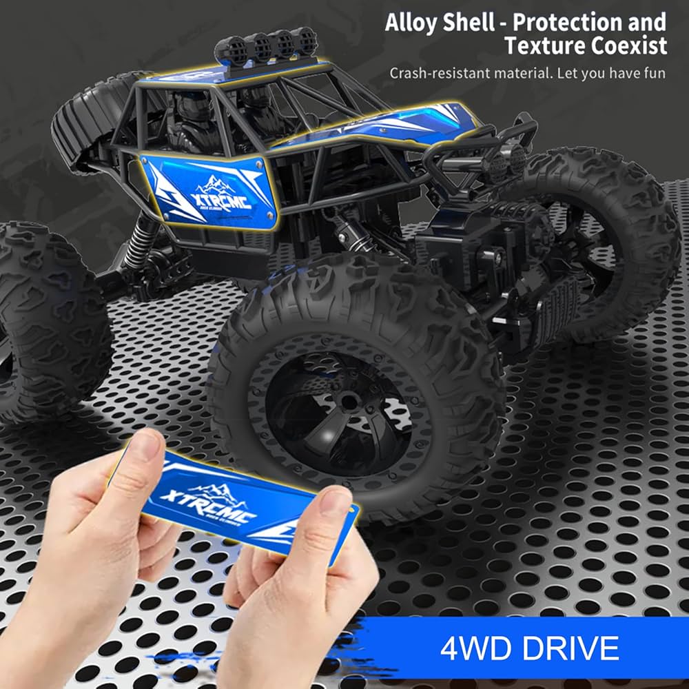 High-Speed RC Hero Monster Car – Remote Control Rock Climbing Toy for Boys