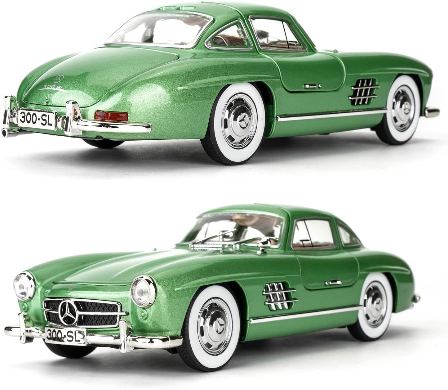 Red 1954 Mercedes-Benz 300 SL Die-Cast Car – 1:24 Scale Metal Model