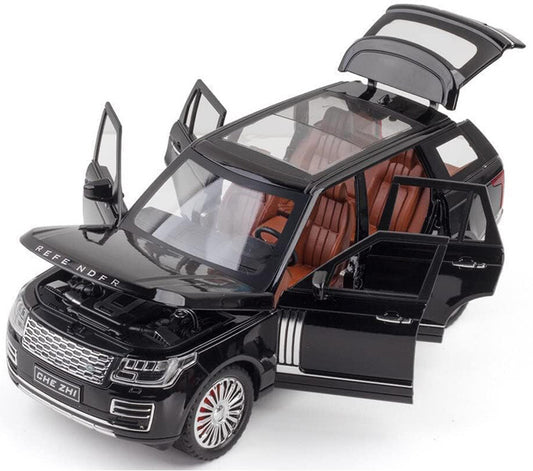 Land Rover Defender 1:24 Diecast Pull Back Car with Lights & Music