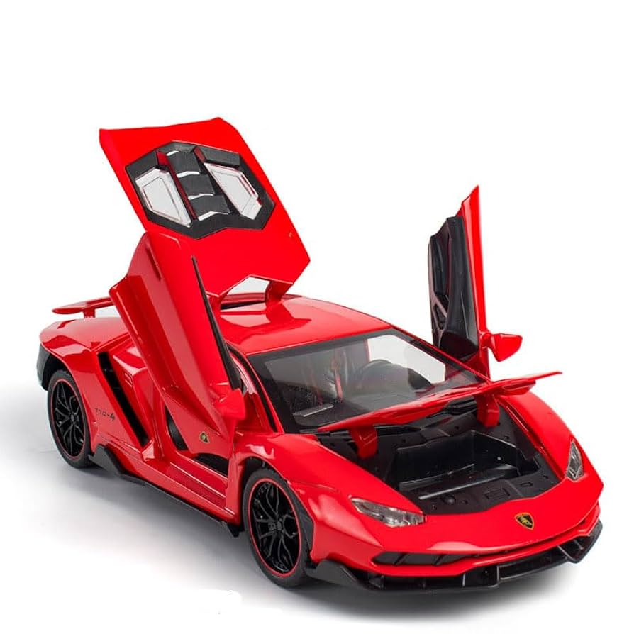 Lamborghini LP770-4 1:24 Diecast Pull Back Car with Lights & Music