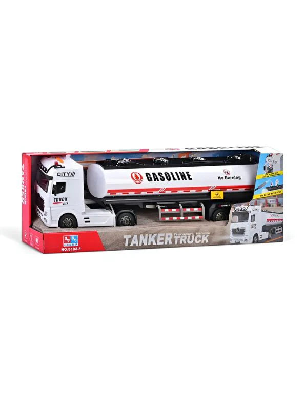 Gasoline tanker truck