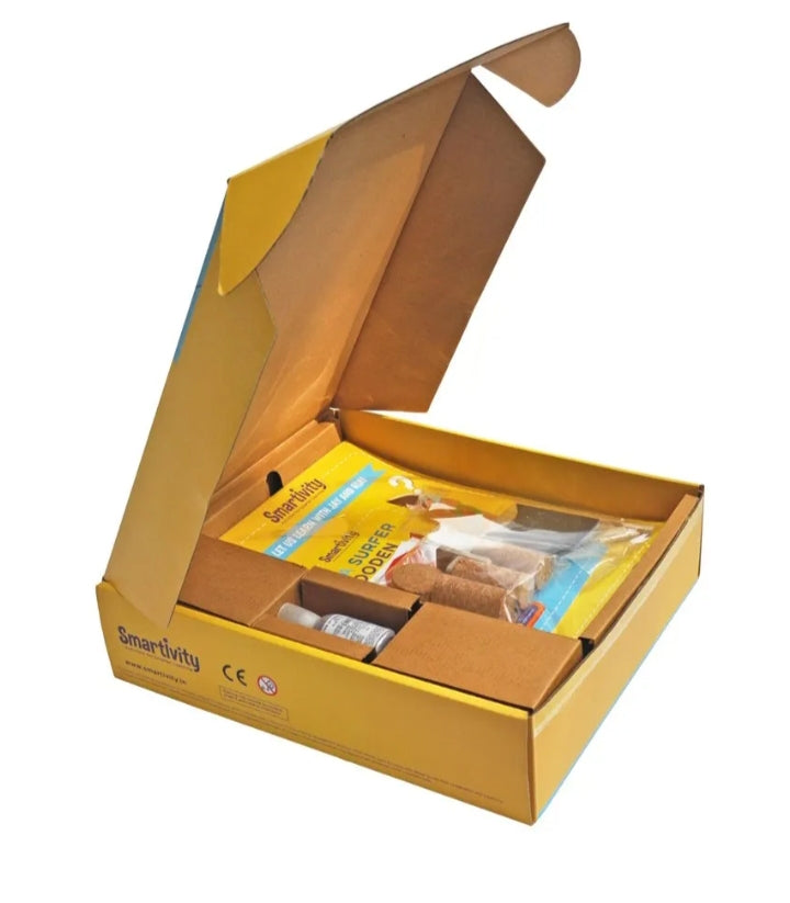 Sea surfer wooben raft