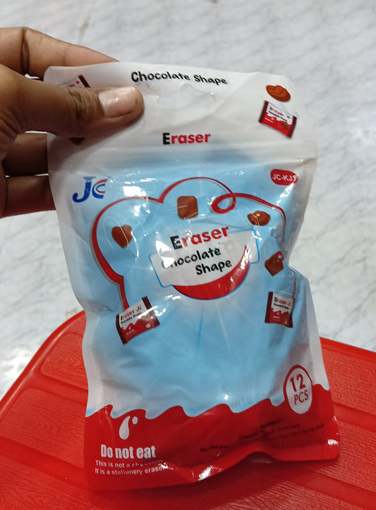 Eraser chocolate shape